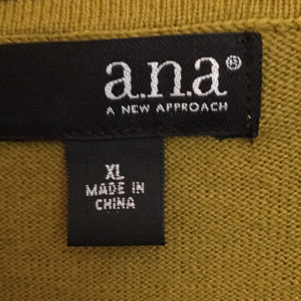Scoop Neck Long Sleeved Sweater by a.n.a. Sz XL - Picture 2 of 7